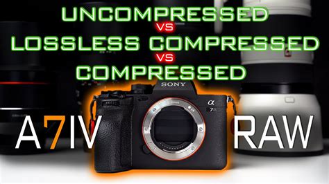 An uncompressed RAW file preserves all of the data in an image without compression. . Sony a7iv lossless compressed raw